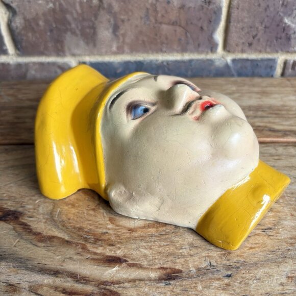 1940's Chalkware CHEF String Holder Dispenser - Picture 8 of 12